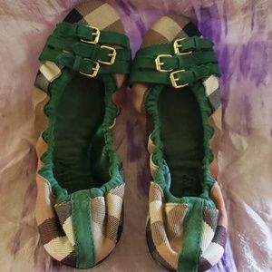 Authentic Burberry House Check Ballerinas